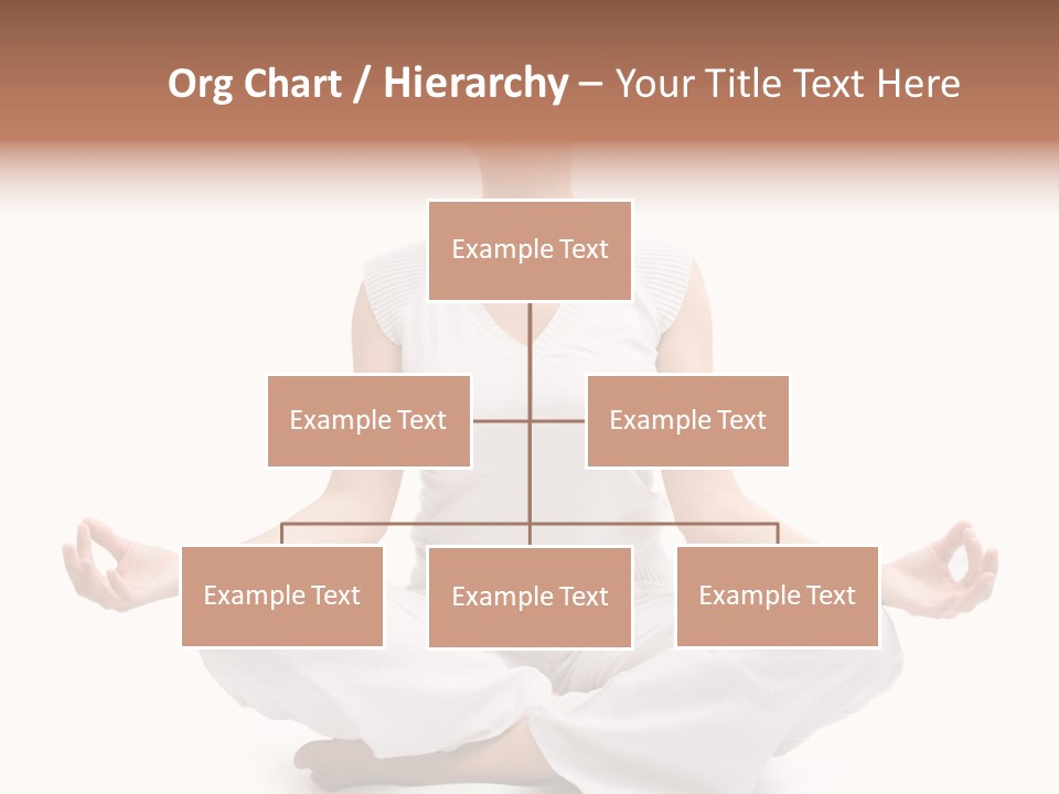 A Woman Sitting In A Lotus Position With Her Eyes Closed PowerPoint Template