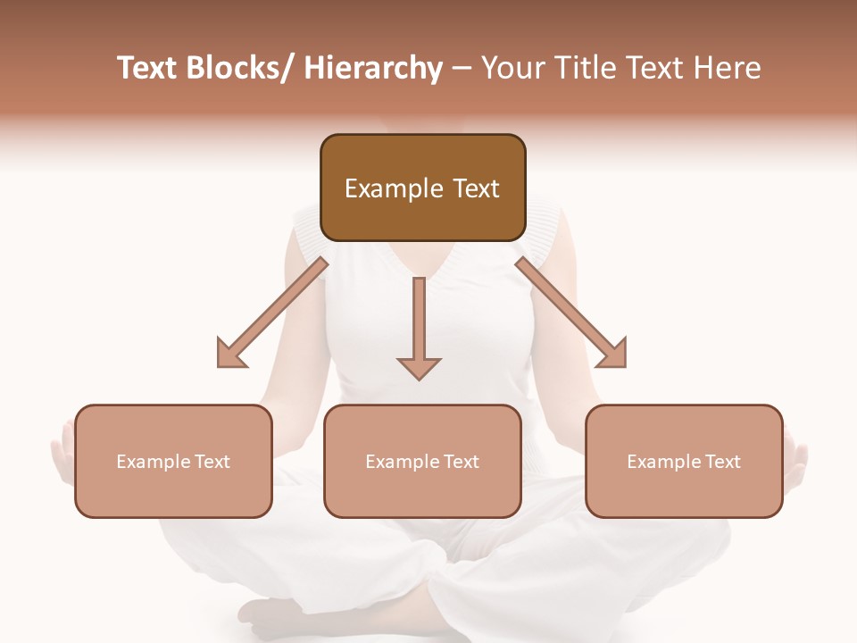 A Woman Sitting In A Lotus Position With Her Eyes Closed PowerPoint Template