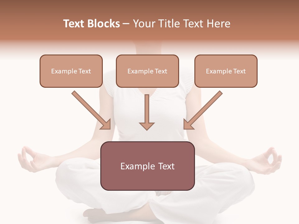 A Woman Sitting In A Lotus Position With Her Eyes Closed PowerPoint Template
