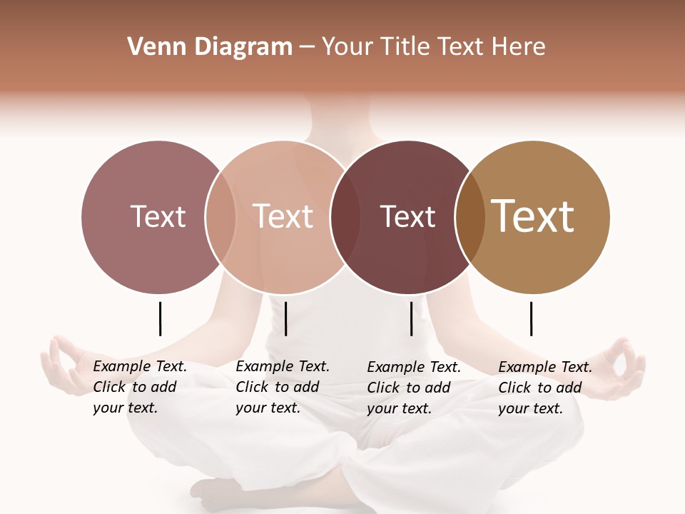 A Woman Sitting In A Lotus Position With Her Eyes Closed PowerPoint Template