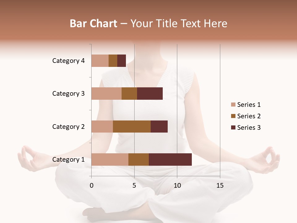 A Woman Sitting In A Lotus Position With Her Eyes Closed PowerPoint Template