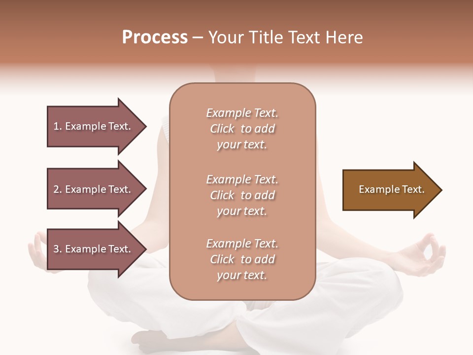 A Woman Sitting In A Lotus Position With Her Eyes Closed PowerPoint Template