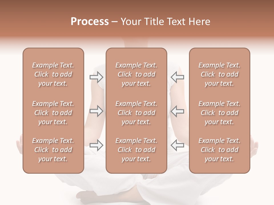 A Woman Sitting In A Lotus Position With Her Eyes Closed PowerPoint Template