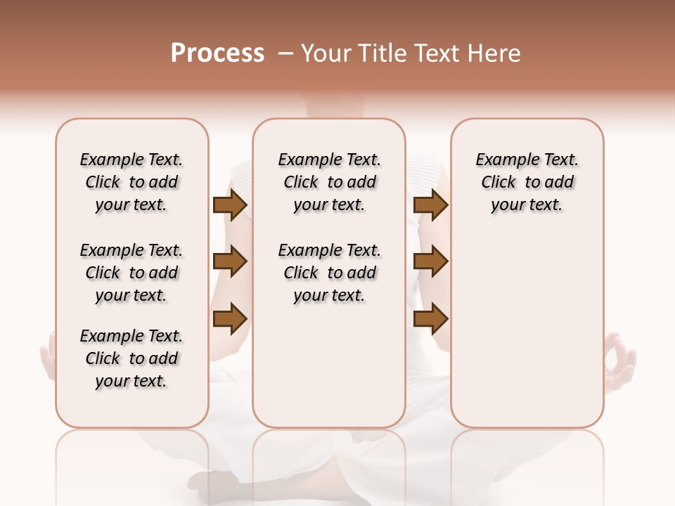 A Woman Sitting In A Lotus Position With Her Eyes Closed PowerPoint Template