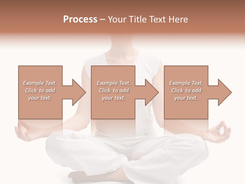 A Woman Sitting In A Lotus Position With Her Eyes Closed PowerPoint Template