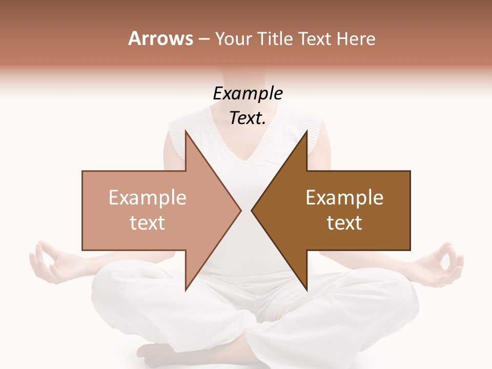 A Woman Sitting In A Lotus Position With Her Eyes Closed PowerPoint Template