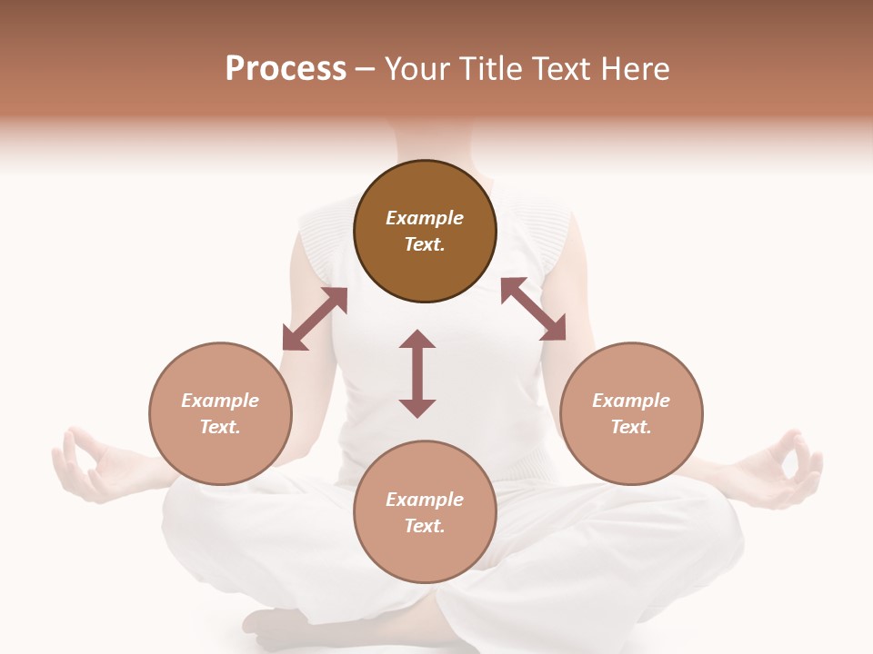 A Woman Sitting In A Lotus Position With Her Eyes Closed PowerPoint Template