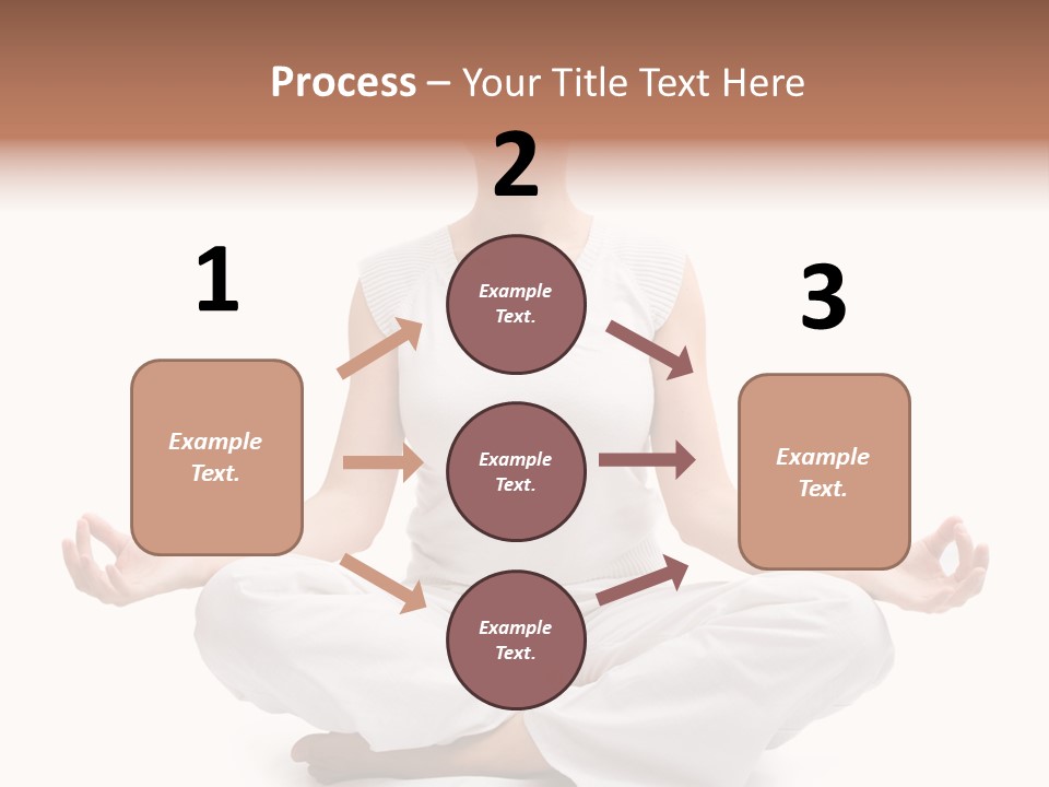 A Woman Sitting In A Lotus Position With Her Eyes Closed PowerPoint Template