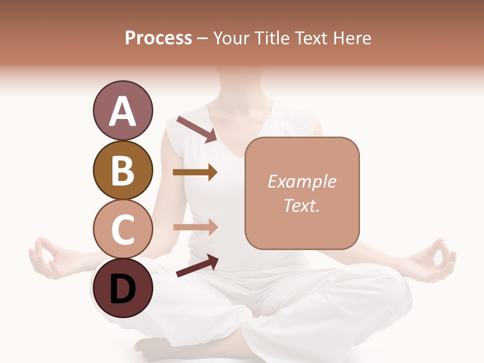 A Woman Sitting In A Lotus Position With Her Eyes Closed PowerPoint Template