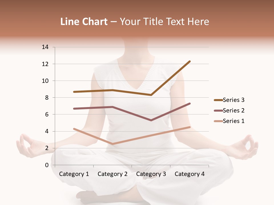 A Woman Sitting In A Lotus Position With Her Eyes Closed PowerPoint Template