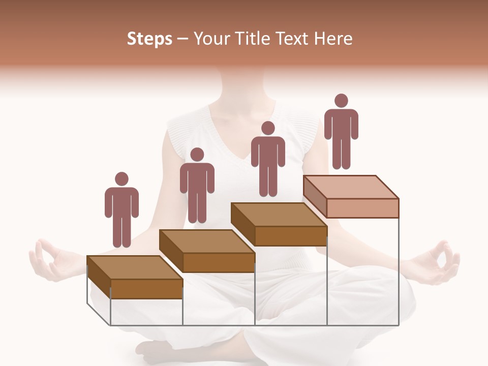 A Woman Sitting In A Lotus Position With Her Eyes Closed PowerPoint Template