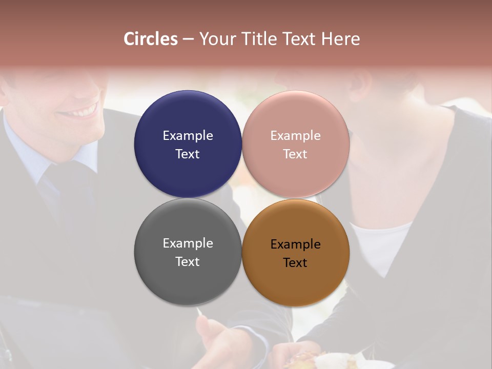 Man Group Newlyweds PowerPoint Template