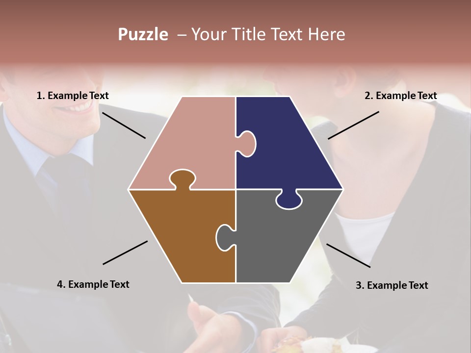 Man Group Newlyweds PowerPoint Template