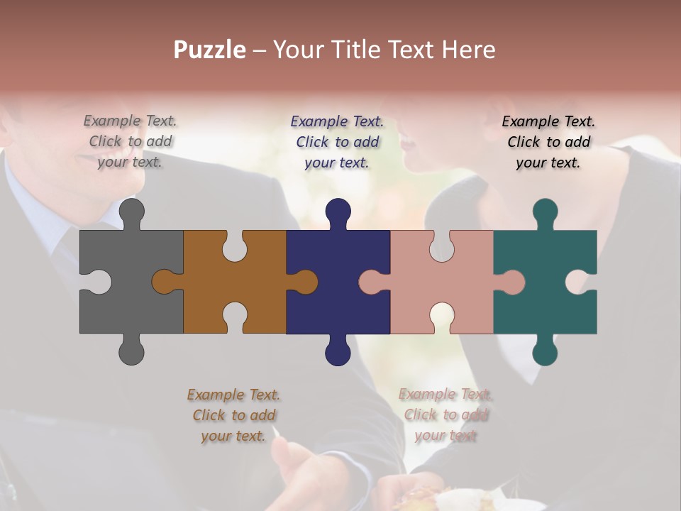 Man Group Newlyweds PowerPoint Template