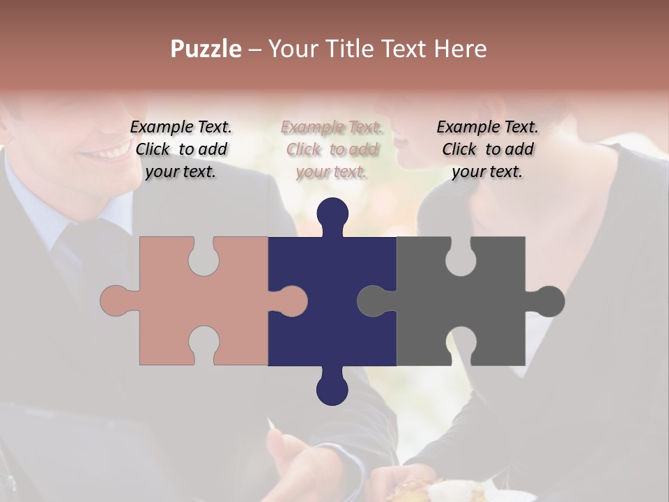 Man Group Newlyweds PowerPoint Template