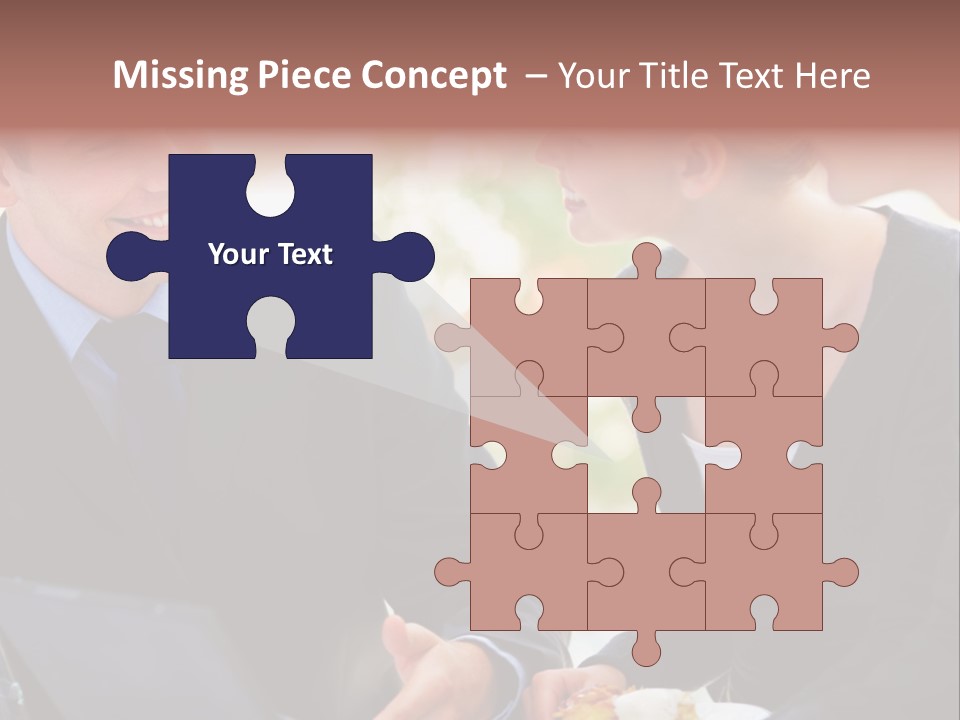 Man Group Newlyweds PowerPoint Template