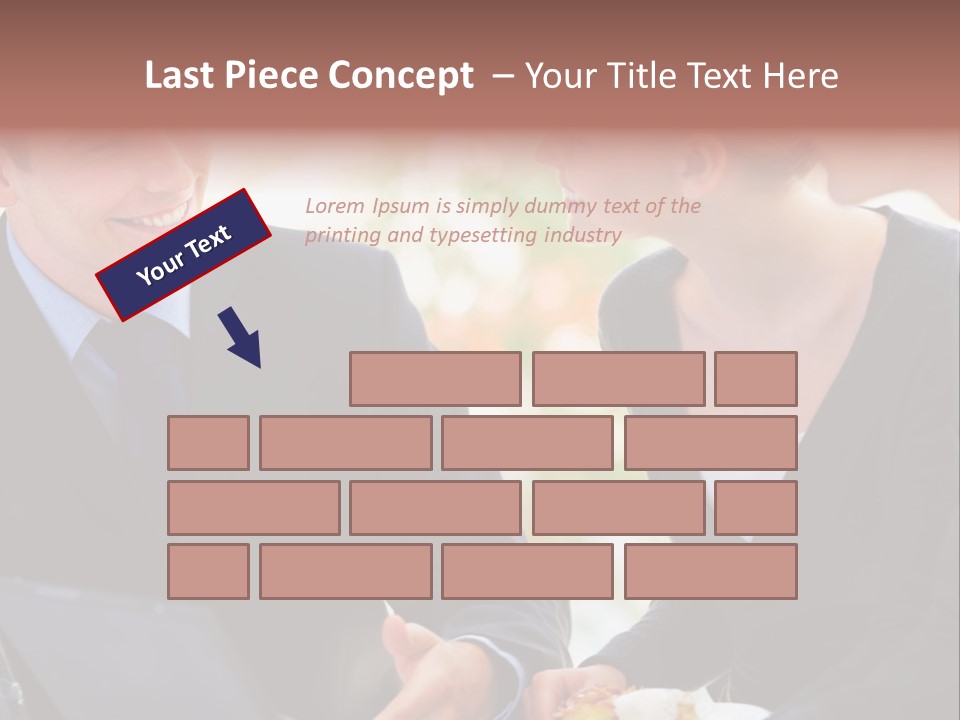 Man Group Newlyweds PowerPoint Template