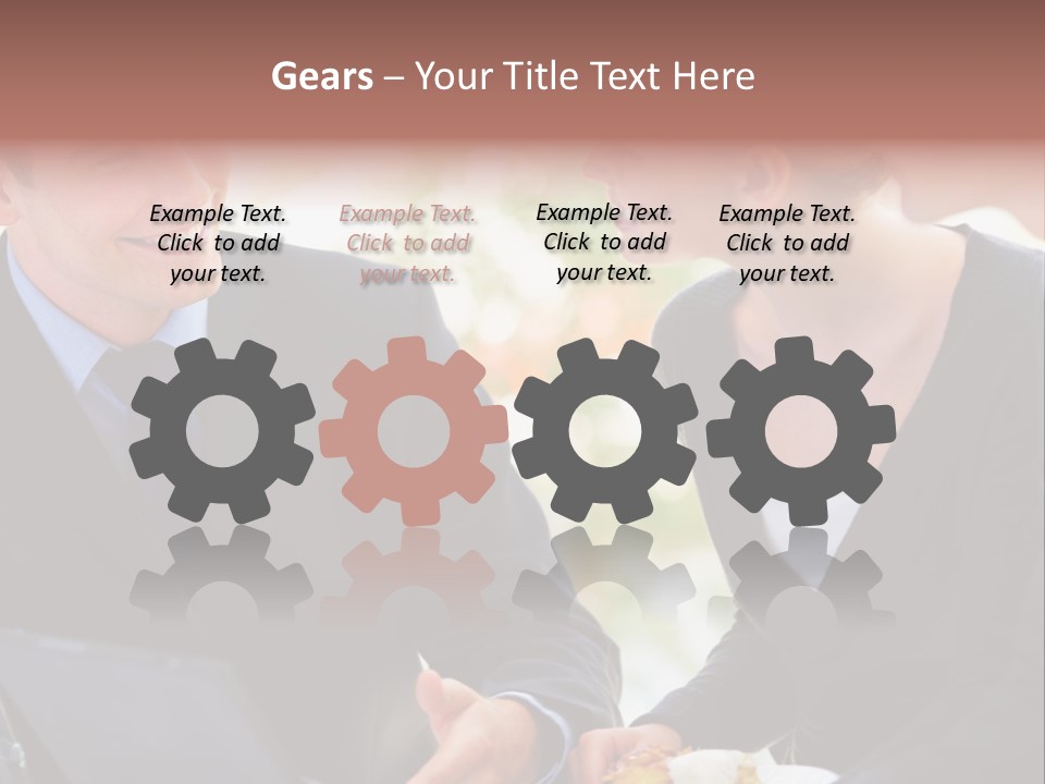 Man Group Newlyweds PowerPoint Template