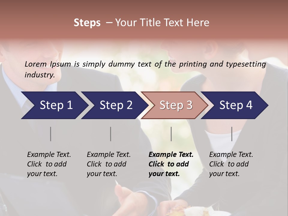 Man Group Newlyweds PowerPoint Template