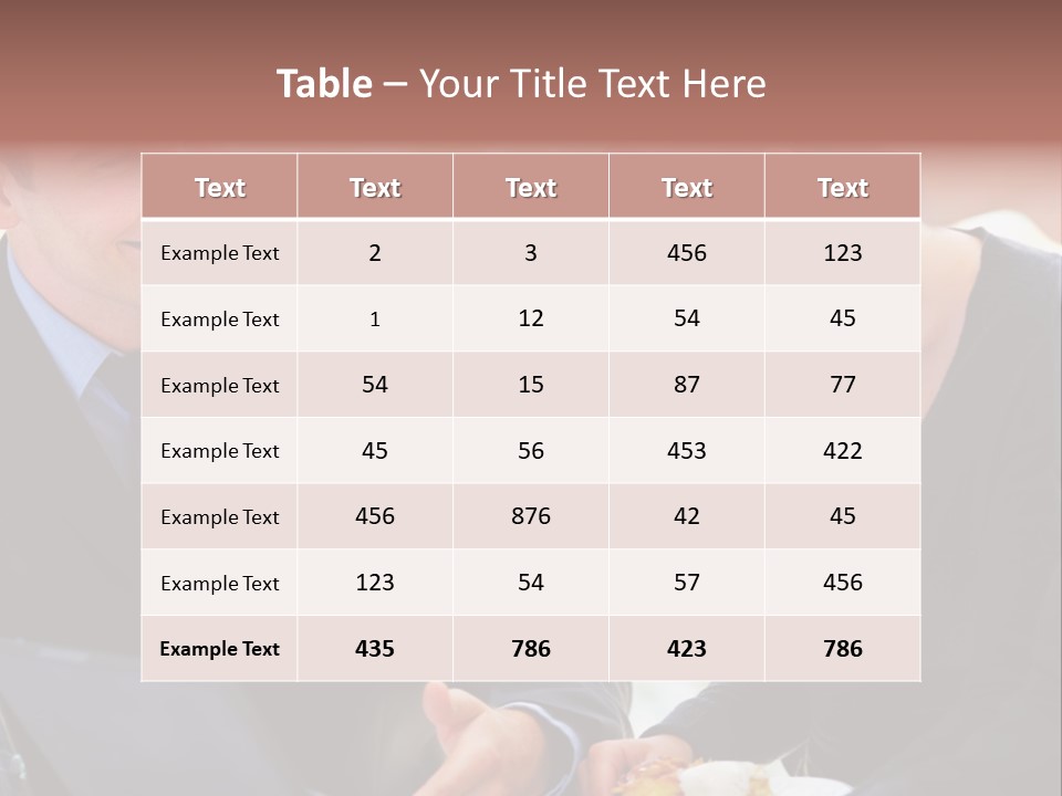 Man Group Newlyweds PowerPoint Template