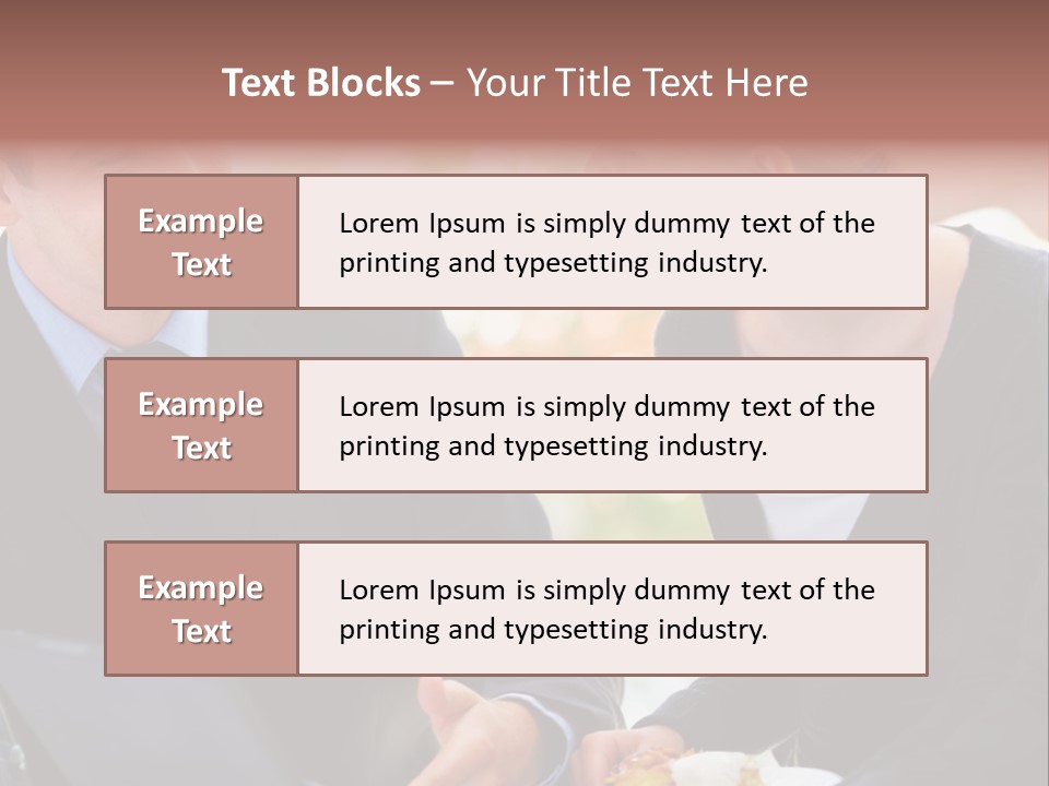 Man Group Newlyweds PowerPoint Template