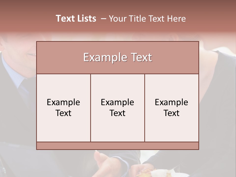 Man Group Newlyweds PowerPoint Template
