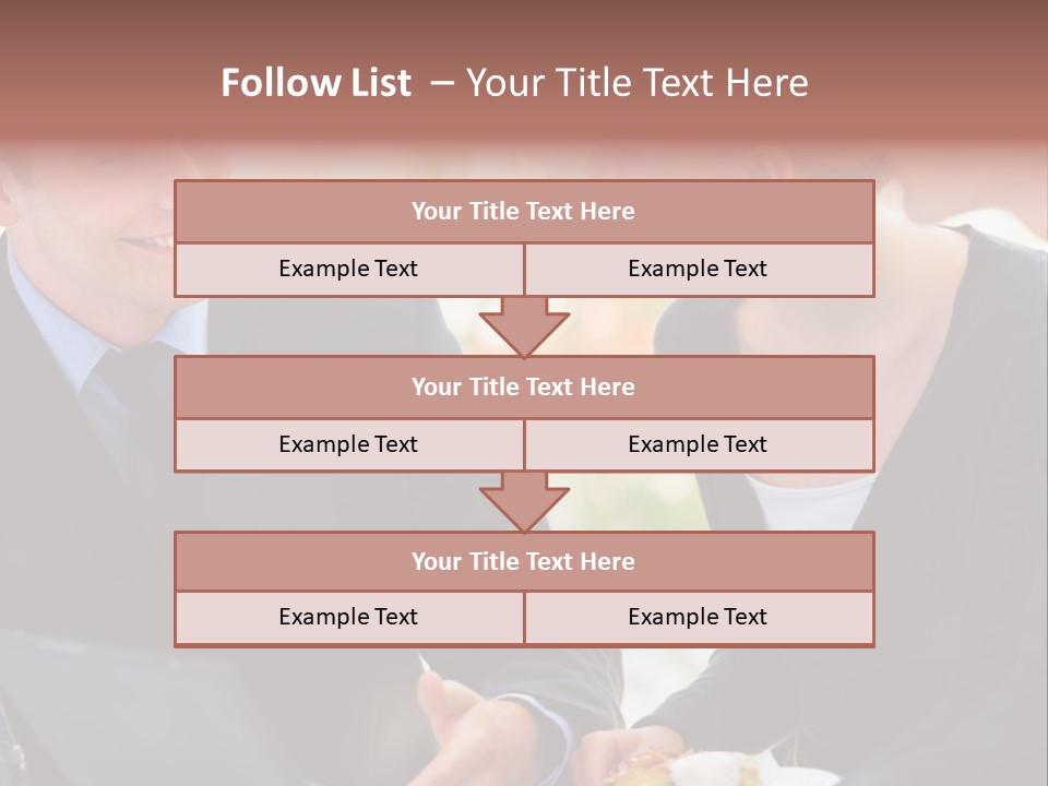 Man Group Newlyweds PowerPoint Template