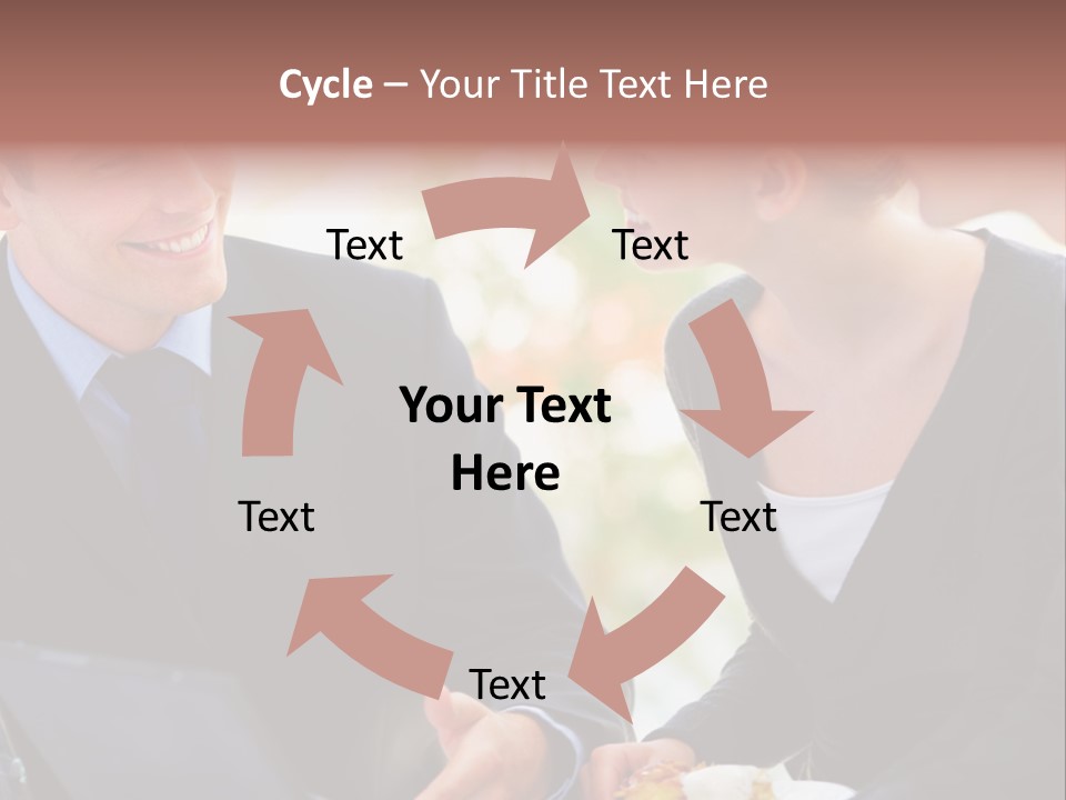 Man Group Newlyweds PowerPoint Template