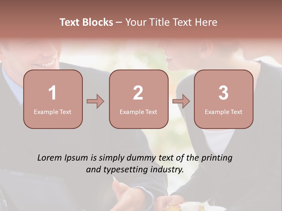 Man Group Newlyweds PowerPoint Template
