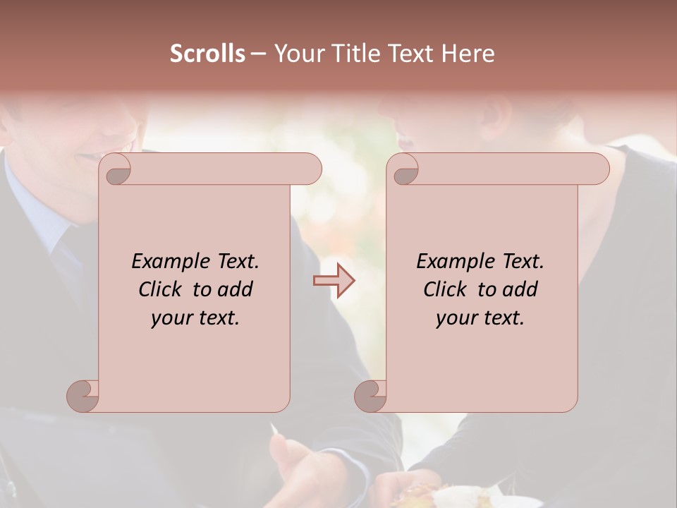 Man Group Newlyweds PowerPoint Template