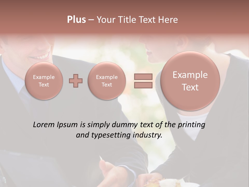 Man Group Newlyweds PowerPoint Template