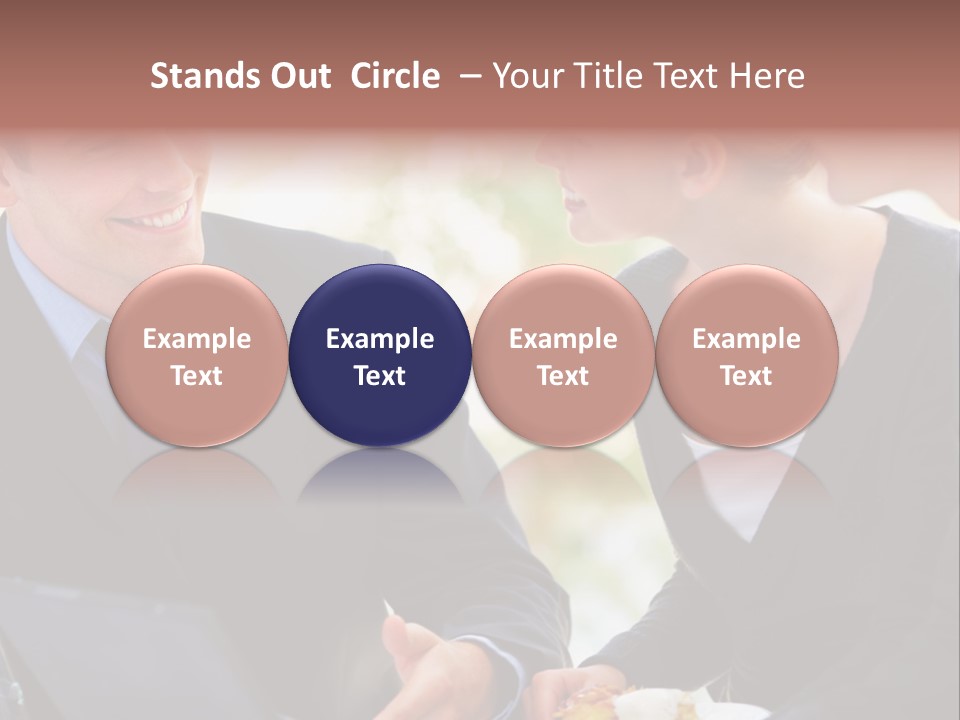 Man Group Newlyweds PowerPoint Template
