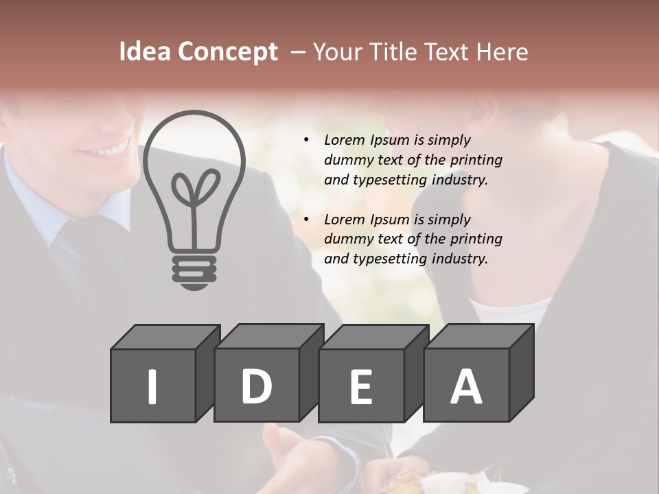 Man Group Newlyweds PowerPoint Template