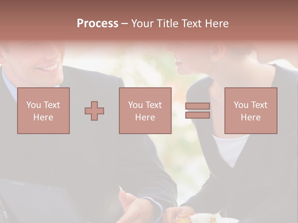 Man Group Newlyweds PowerPoint Template