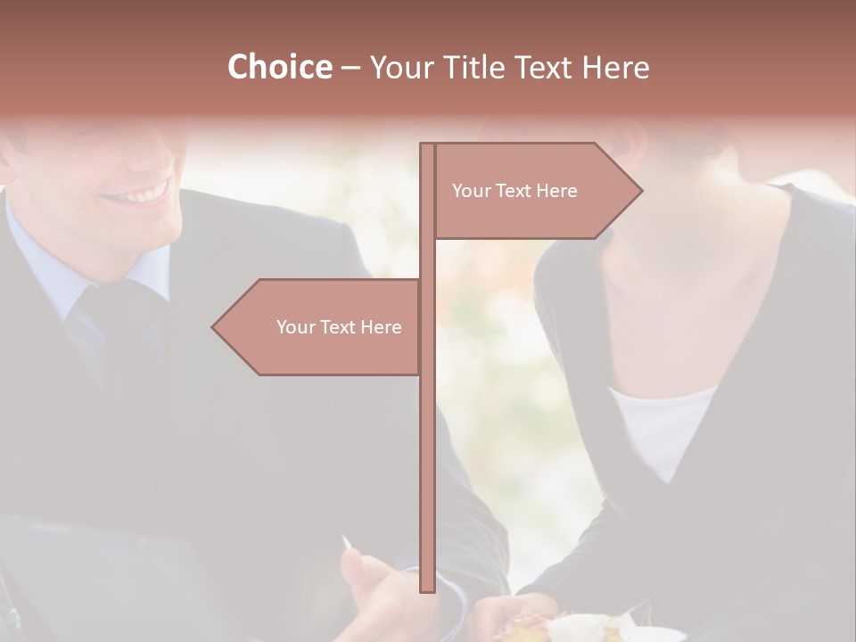 Man Group Newlyweds PowerPoint Template