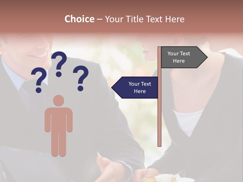 Man Group Newlyweds PowerPoint Template