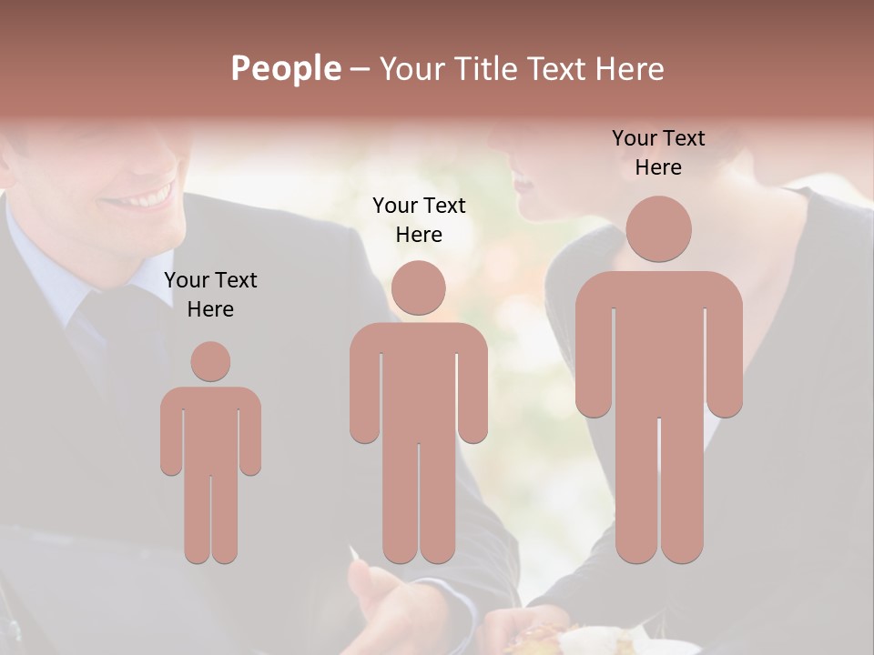 Man Group Newlyweds PowerPoint Template