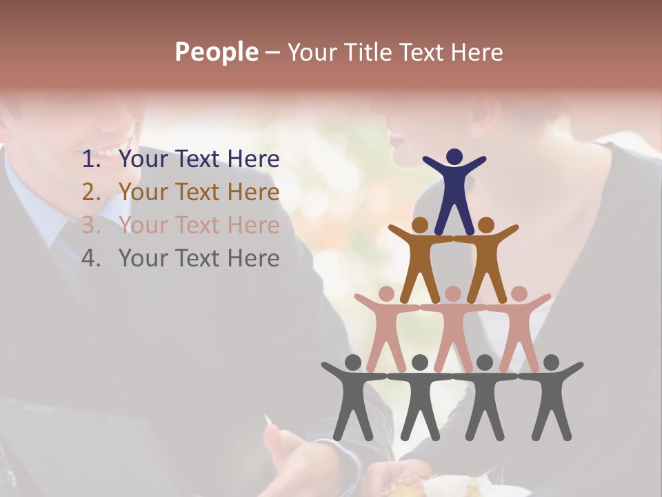 Man Group Newlyweds PowerPoint Template