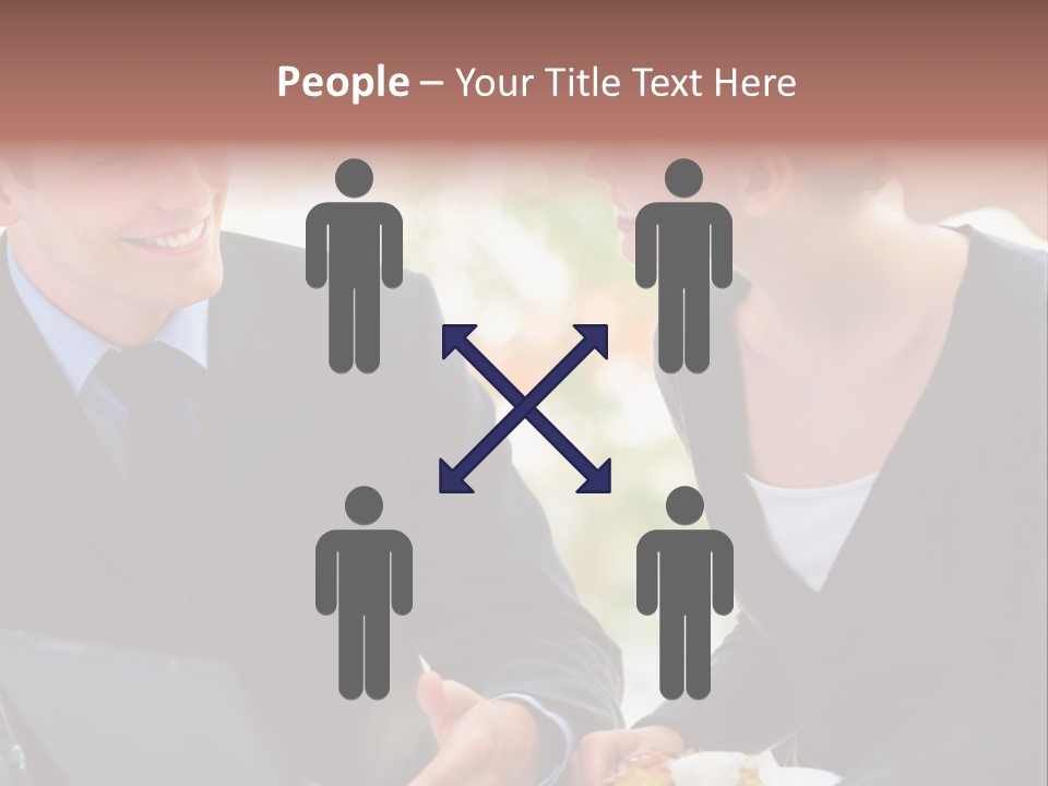 Man Group Newlyweds PowerPoint Template