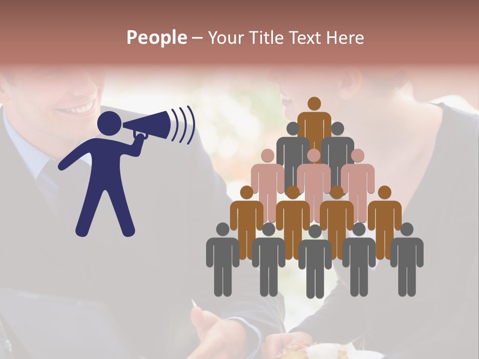 Man Group Newlyweds PowerPoint Template