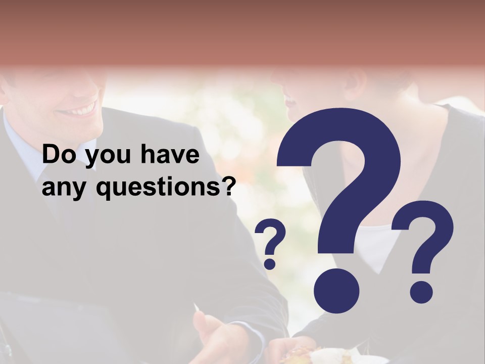 Man Group Newlyweds PowerPoint Template