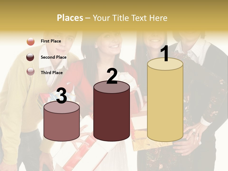 Man Group Newlyweds PowerPoint Template