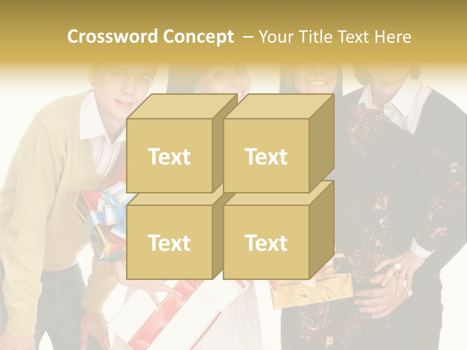 Man Group Newlyweds PowerPoint Template