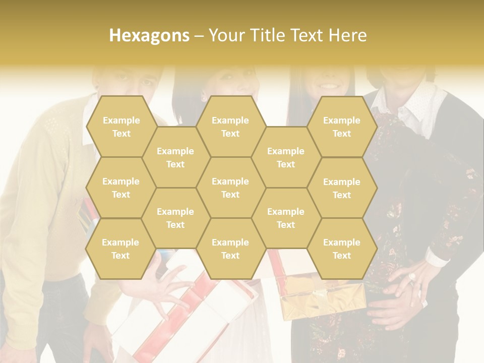 Man Group Newlyweds PowerPoint Template