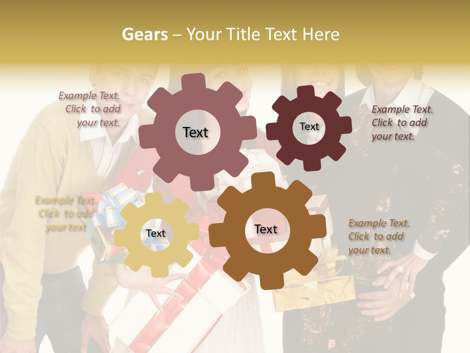 Man Group Newlyweds PowerPoint Template