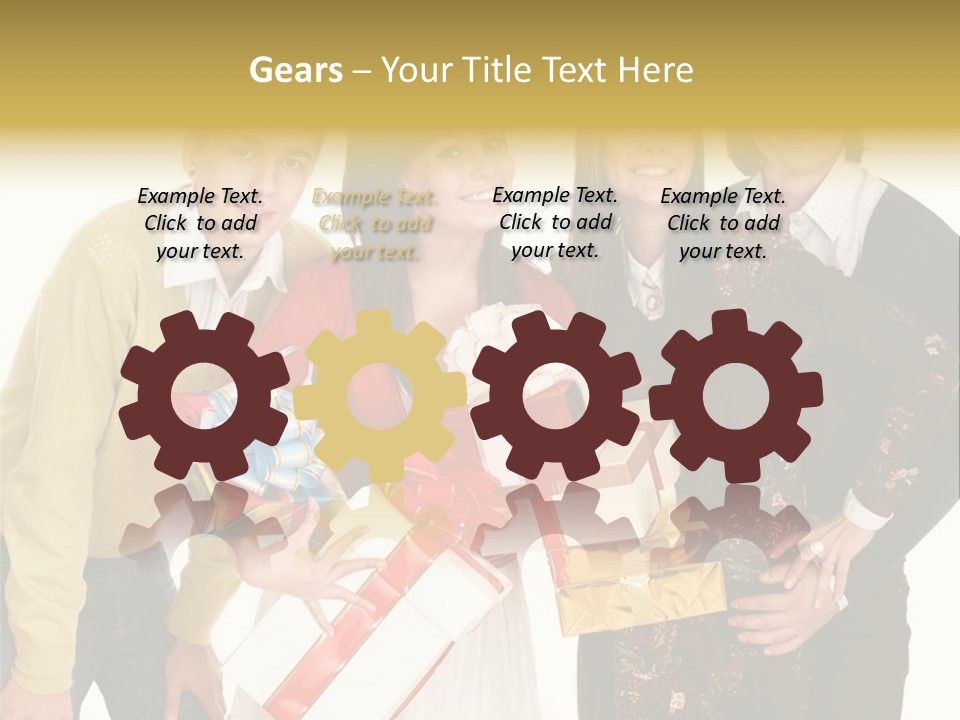 Man Group Newlyweds PowerPoint Template