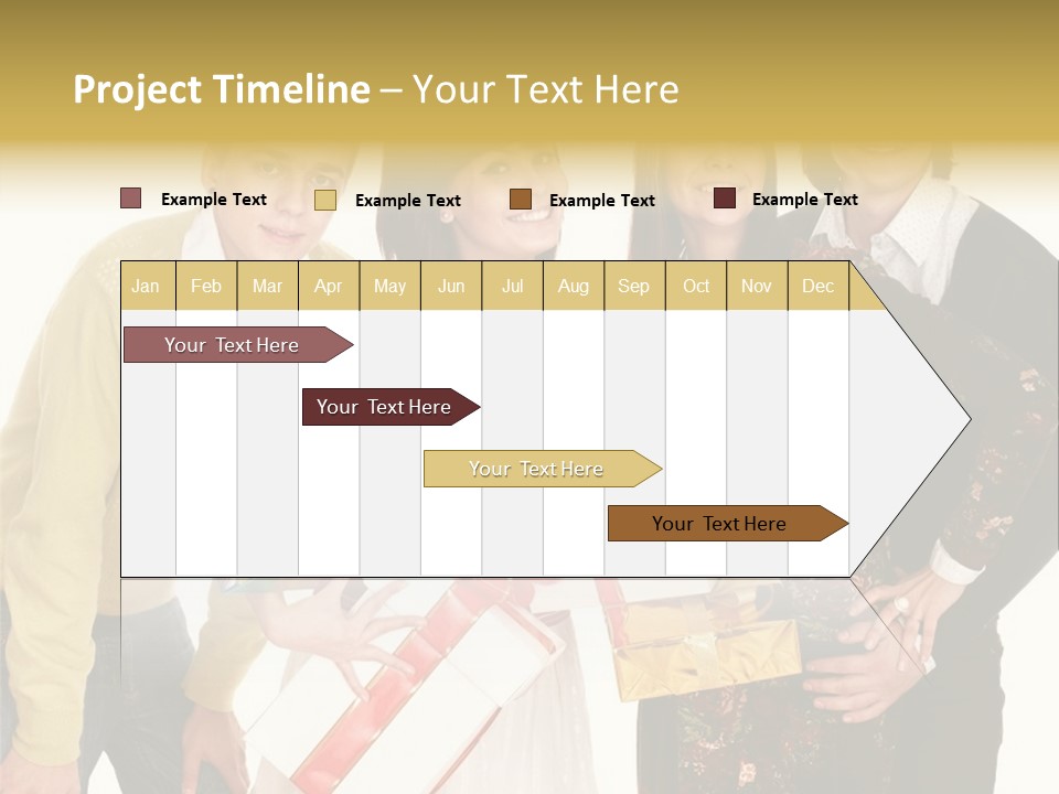 Man Group Newlyweds PowerPoint Template