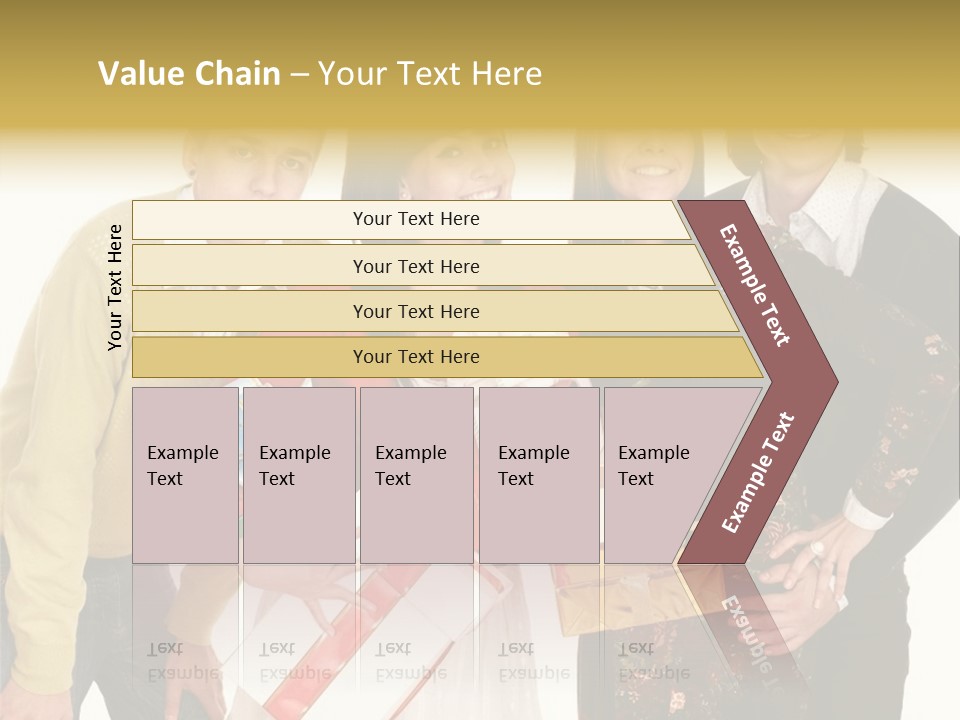 Man Group Newlyweds PowerPoint Template