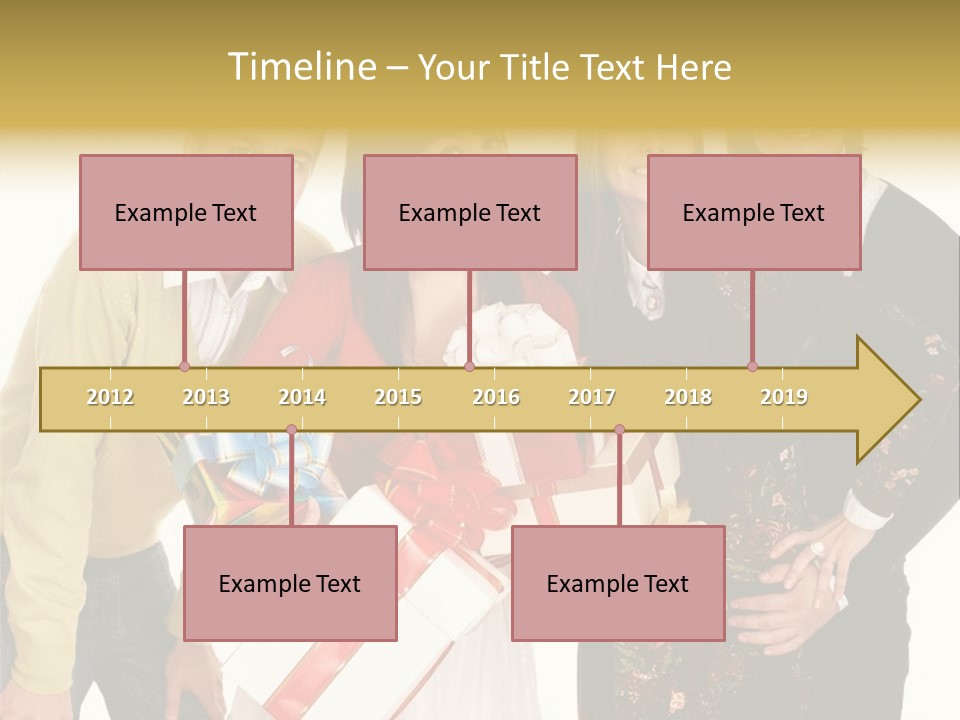 Man Group Newlyweds PowerPoint Template