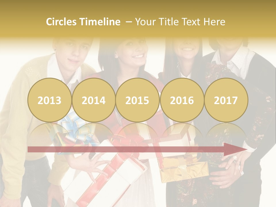 Man Group Newlyweds PowerPoint Template